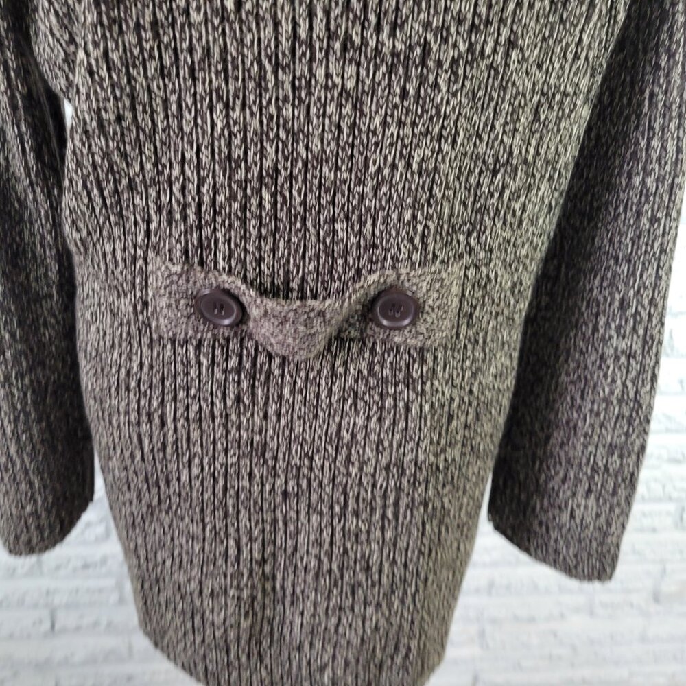 United States Sweaters Womens XL Cardigan Brown Marled Long Sleeve HNGE - Picture 7 of 9